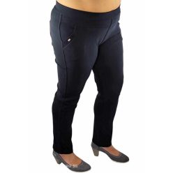   Hosszú szárú díszített zsebű, jersey leggings, gumis derekú- sötétkék