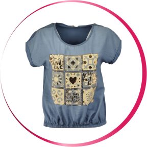 Mintás rövid ujjú felsők